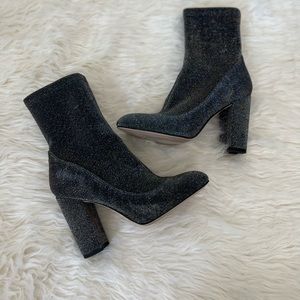 Sam Edelman Caleb Sparkle Glitter Sock Booties